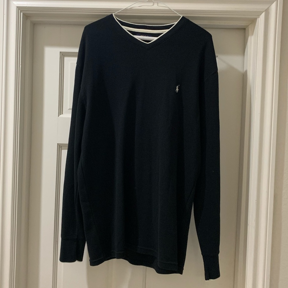 Polo Ralph Lauren V-Neck Sweatshirt Size Large